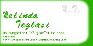 melinda teglasi business card